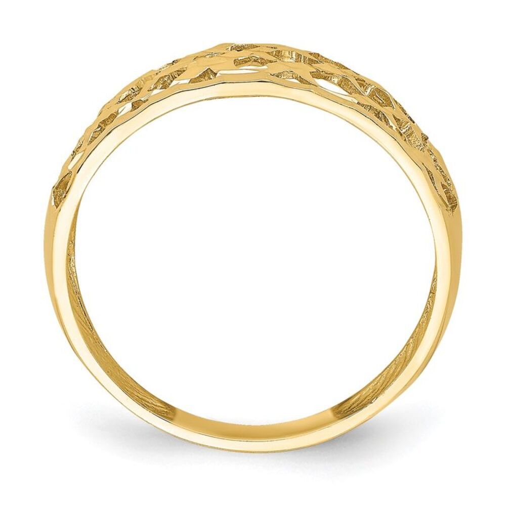 Kazi Luxury 14k Yellow Gold Solid D/C Woven Patte… - image 2